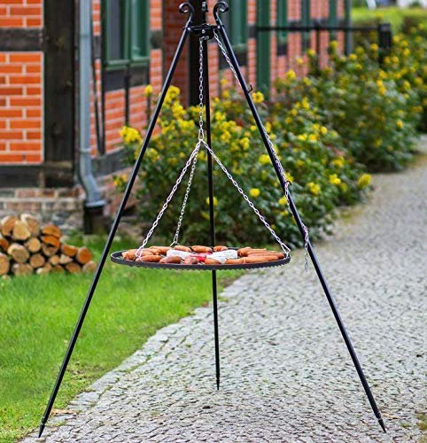 BlackOrange XL Schwenkgrill 180 cm hoch, XL Grillrost Ø 80 cm