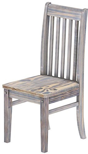 Holzstuhl Classico Zebra Afrika - Esszimmerstuhl Klassik Pinie Massivholz Echtholz - Variante & Farbe wählbar - Stuhl Holz Wohnzimmerstuhl Lehnenstuhl Lehne Küchenstuhl Brasilmöbel