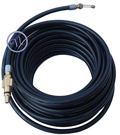 Top Tech Pressure Washer Drain Cleaner Hose 15 Meter Long With Flexible Jet Nozzle