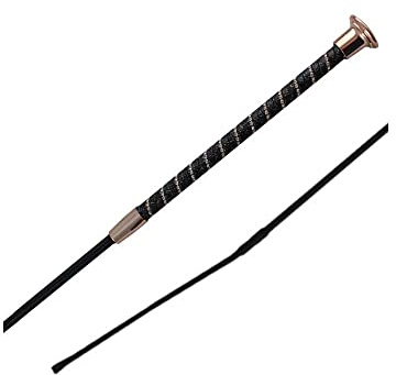 Woof Wear 2022 Frusta da Dressage Attorcigliata Wh0002 - Nero/Oro Rosa