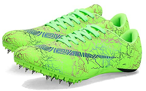 Männer Frauen Laufschuhe Trainingsschuhe Leichtathletik Sprint Spikes Männliche Leichte Trainingsschuh Lace Up Atmungsaktive Turnschuhe Spike-Schuhe Tragen Geeignet Für Professionelle Sportschuh
