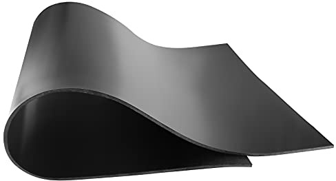 Bandes en Caoutchouc Néoprène, Feuille de Caoutchouc, 300 mm (l) x3 mm (D) x1.2 m (L) Solide pour Antidérapant, Anti-Vibration, Isolation