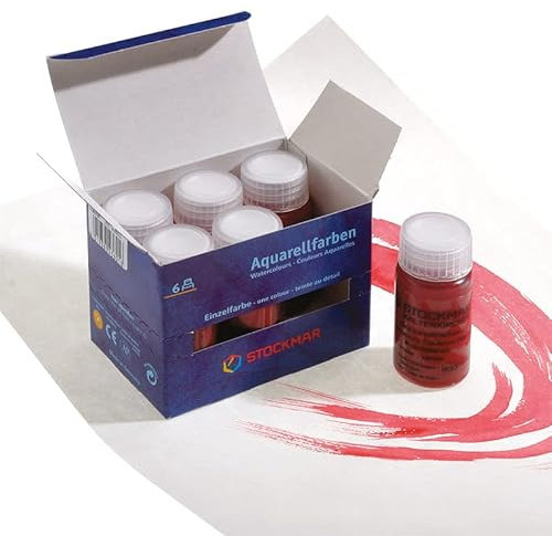 Stockmar Aquarellfarben - Karminrot (6 x 20 ml Inhalt)