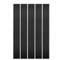 Panneau mural acoustique tasseaux bois 250 x 30 x 2 cm - Lamelles placage noir fond noir - 0,75m²
