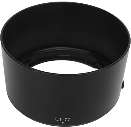 ET-77 Motljusskydd för RF 85 Mm F2 Macro IS STM-objektiv, Vändbar Bajonettkamera Objektivskydd Ersättande Motljusskydd för , Svart