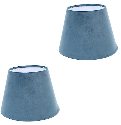 OSALADI 2 Stück Stoff-Tischlampen-Lampenschirme Blaue Glühbirnen Lampenschirme Für Stehlampen Wandleuchte Kleine Nachttisch Tisch Für