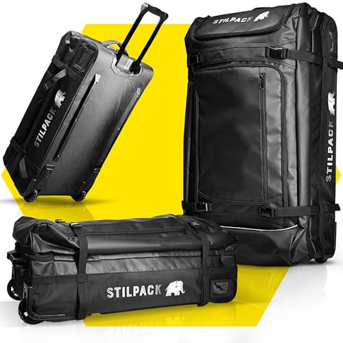 Stilpack Reisetasche Rollen 120L Groß [Reisetrolley mit integriertem Sicherheitsschloss] Reisekoffer mit Rollen Groß Travel Bag | Reisetaschen Damen & Herren Perfekt für Urlaub Outdoor Sport Koffer