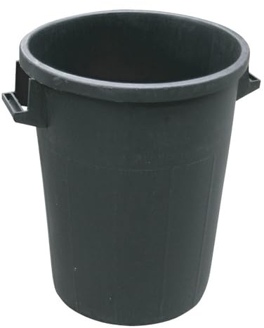 1PEZZO BIDONE PER IMMONDIZIA SOVRAPPONIBILE Col. Nero lt.120 (h. cm. 78)