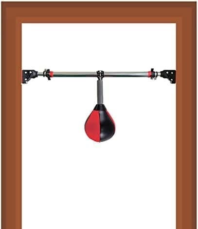 Double End Speed Ball, Boxing Speed Ball, Speedball Boxing Bag, Hanging Punching Bag Portable Red Reflex Ball Quick Punching Bags for Adults Children Teenagers, Doorway Door Frame
