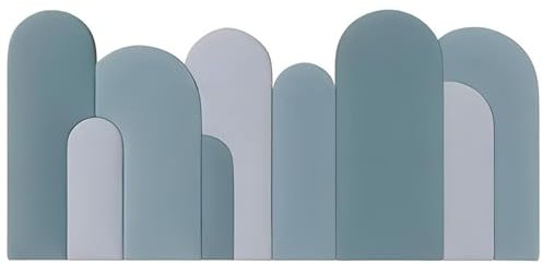 Wzmazingly 3D Kinder Antikollisions Polsterpaneel, Selbstklebend Bettkopfteil, Stoßfeste Weiche Wandkissen Für Schlafzimmer, Kinderzimmer, Kindergarten(Size:180x84cm)