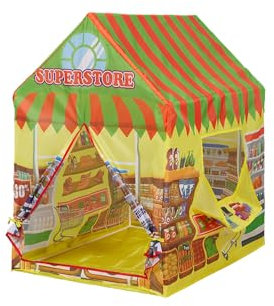 Warmiehomy Supermarket Play Tents for Kids Boys Girls Tent Indoor Foldable Portable Pop up Tents for Kids Playhouse Children's Tent with Cashier's Window for Children Toddler Outdoor Play Equipment