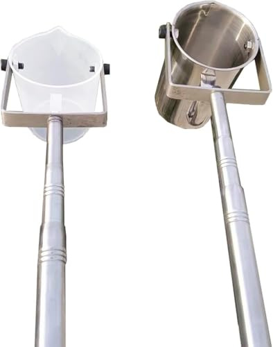 500ml/1000ml Telescopic Water Sampler 304 Stainless Steel Pendulum Beaker Sampler Ladle Water Sampling Rod For Water Quality Sample Collection(Size:1m-2.5m/3.3ft-8.2ft,Color:Stainless Steel 500ml)