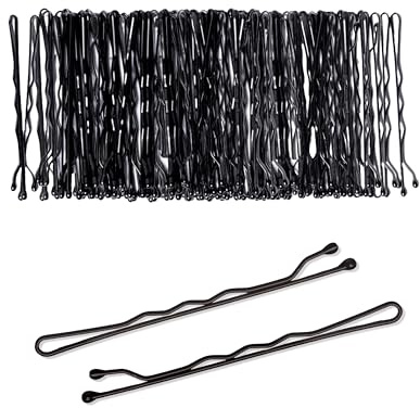 80 pcs Black Hair Bobby Pins for Thick Hair, 5cm Long Hair Pins for Women, Pins for Thick & Strong Hair, Kirby Grips, Curby Grips