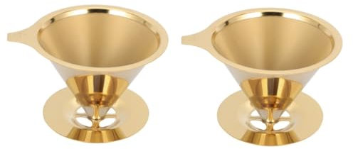 Gadpiparty 2pezzi Filtri Per Inossidabile Dripper Due Strati Per Infusione e Portatile e