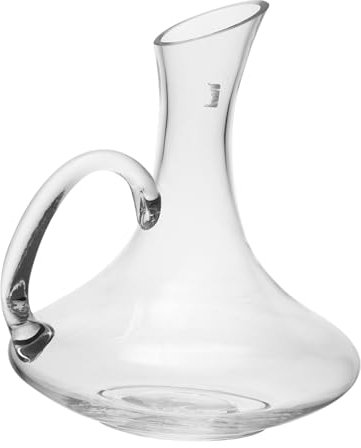 OFFSCH Decantador De Vino Tinto 1500 Ml De Vidrio Transparente Con Asa, Vertedor Anti-goteo, Dispensador Doméstico Para Conservar, Adecuado Para Uso Hogar y Eventos