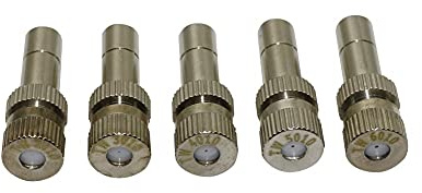 GKSNCJSMF Rociador de Baja presión Duradero de 0,2 a 0,6 Pulgadas, Boquilla de Niebla de Acero Inoxidable para Invernadero, aspersor de riego de jardín, 1 Unidad (Color: Burdy)