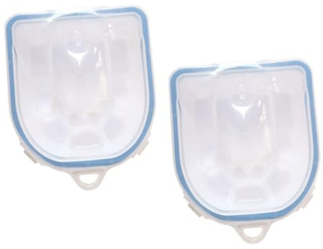 PENIKOKO 2 piezas Bol de Remojo para Manicura Recipiente Ligero para Remover Esmalte de Uñas Diseño Ergonómico para Salones y Doméstico para Ablandar y Limpiar Uñas