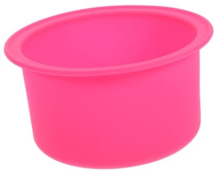 Baluue Heat-resistant Silicone Wax Melting Bowl Pink Nonstick Smooth Surface Wax Heater Accessory Pot Insert for Safe and Easy Removal