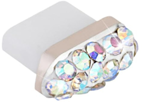 Porta Di Ricarica Di Tipo C Plug Anti -polvere - Silicone, Strass 0,83x0,6 Cm Durevoli | Dušt Protectors Topper Con Tappi Di Polvere Anti-perdita Di Tipo-C, Detriti, Sporcizia, Fascino Della Porta Di