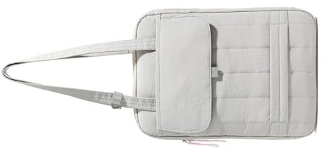 Guaber Bolsa de tela transpirable para ordenador portátil de negocios, espaciosa, compartimento de 38 cm, para computadora portátil de hombro para viajes de negocios