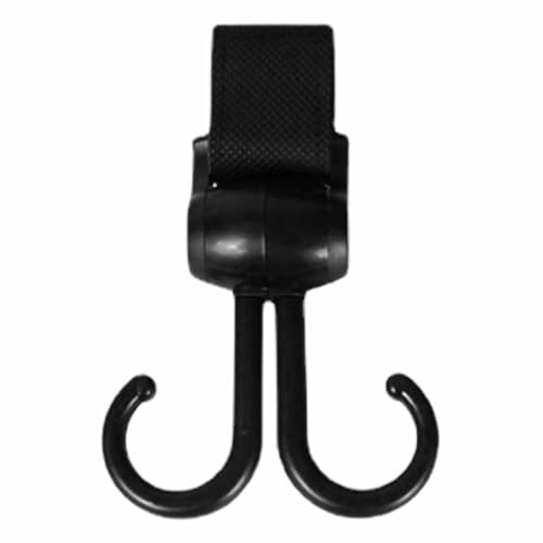 Clip per passeggino, girevole a 360 gradi, resistente, con cinghie, ganci per passeggino, resistenti, per mamma, pannolini, borse della spesa, zaini, sedie a rotelle, shopping, organizzazione di