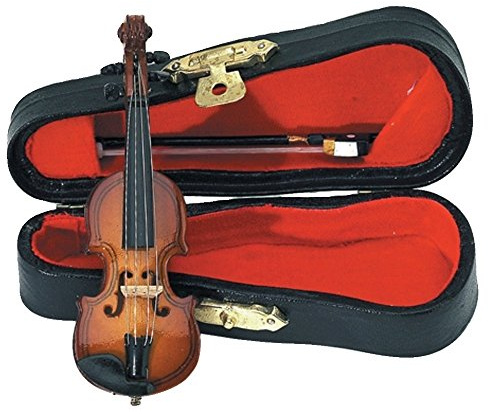GEWA Miniatur-Instrument - Violine aus Holz – Länge ca. 9 cm – Dekorations-Instrument – Geschenkidee für Musikliebhaber und Sammler