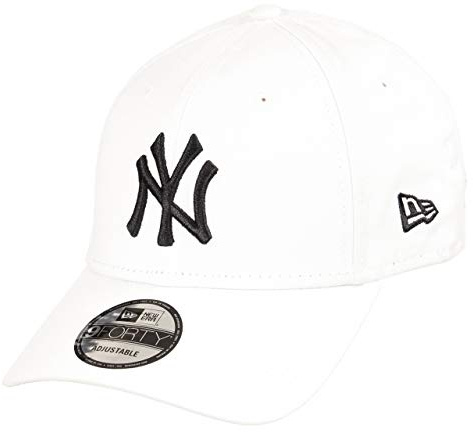 New Era New York Yankees MLB Rear Logo White/Black 9Forty Adjustable Cap - One-Size