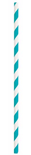 Papierstrohhalme, karibisch, gestreift, 28 cm, lebendige und attraktive Designs, perfekt für Partys, Veranstaltungen und den täglichen Gebrauch, 10 Stück