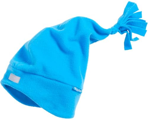 Playshoes Bambini Unisex Pile-Mütze Wintermütze, Berretto a Punta aquablau, 53cm