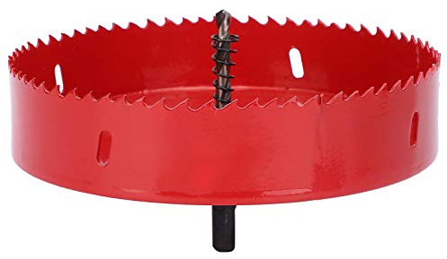 Jenngaoo Universal Rund Lochsäge, Bimetall HSS Schnellarbeitsstahl Bohrwerkzeug für Platten Holz Gipskarton Sperrholz Kunststoff Herstellung kreisförmiger Löcher (135mm)