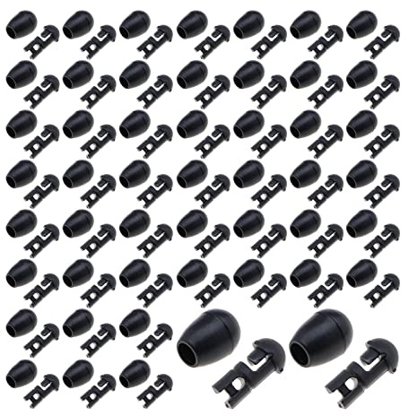 eMagTech 50 Pezzi Perline A Cambio Rapido Connettore Da Pesca Accessori A Scatto Lunghezza Del Gancio Da Pesca Perline A Shock Istantaneo Per Collegamenti Con Amo Metodo Feeder Carp Fishing Feeder