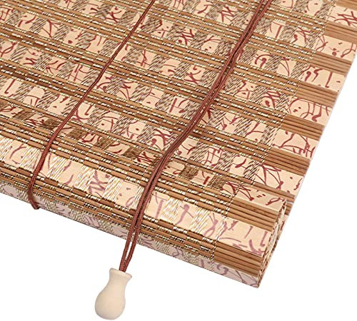 XIAODANHUA Dekoratives Bambus Rollo Natur Bambusrollo Retro Bambusvorhang Anti-UV Roman Jalousine Schattierungsrate 65%, für Küche Schlafzimmer Indoor Outdoor