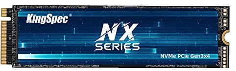 KingSpec SSD M2 NVME 256GB Ssd M.2 2280 PCIe Gen3x4 3400MB/s SSD Nmve 3D NAND 500TBW M2 Disco Rigido Interno Unità a Stato Solido per Laptop