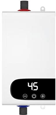 CUSMA Instant Electric Tankless Water Heater, Energy Efficient Shower Hot Water Heater with LCD Large Display, for Home Kitchen Bathroom