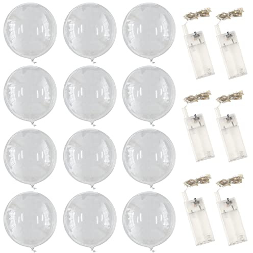 Globos luminosos globos de helio de 20 pulgadas de 20 pulgadas con una cuerda de 2 m luces globos para la fiesta de bodas Día de San Valentín 22pcs