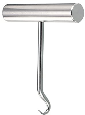 PATIKIL Tennis Racchetta Corda Assistenza Estrattore, Inox Acciaio Racchetta Tiro Gancio Incordatura Strumento per Badminton Squash, Argento Tono