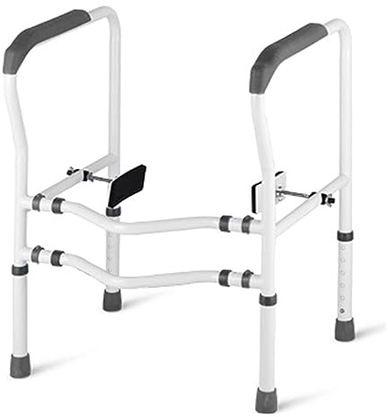 CEEBUS Estructura Apoyo Inodoro Soporte de Inodoro Móvil, Marco de Inodoro Ajustable, Soporte de Inodoro Antideslizante, Adecuado para Cualquier Inodoro (Color : A)