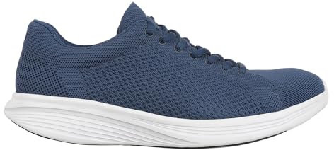 MBT SORA LACE UP Zapatillas de Deporte para Hombre Estilo Moderno. Deportivas Caminar Anatómicas y Cómodas. Calzado Fisiológico Confort y Estabilidad con Suela Curva. Sneakers con Cordones. Color Azul
