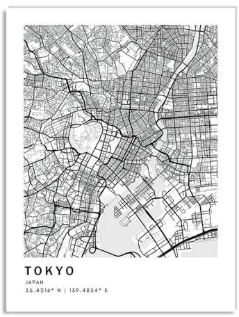 Leinwanddruck Lissabon, Paris, London, Madrid, Stadtplan Der Welt, Nordisches Poster Und Druck, Wandkunst, Leinwandgemälde Für Wohnzimmer, Dekoration, Geschenk, 15 X 20 Cm, Ohne Rahmen