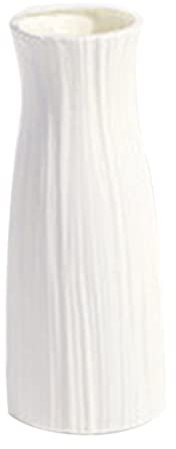 Jarrón de Flores Plastic Vase Nordic Vase Decorativo Moderno para la Sala Decoración de Bodas de la Oficina White, Accesorios para el hogar