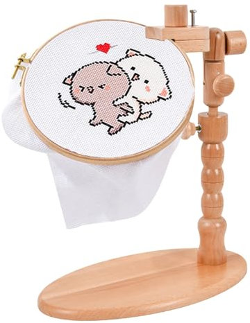Stickrahmenhalter, Nadelspitzenständer | Stickständer Tisch-Stickrahmenhalter – verstellbarer drehbarer Nähständer, Stickrahmen-Halter, Schreibtischklemme für Kunst, Handwerk, Nähprojekte