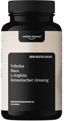 Komplex für Männer mit Tribulus, Maca, L-Arginin und Koreanischem Ginseng, 120 Kapseln