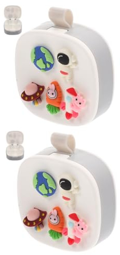 Healvian 2stücke Portable Mini Medikamentenbox Mit Fächern Praktischer Und Pillenorganizer Für Unterwegs Cartoon Design Für Einfache Medikamentenaufbewahrung
