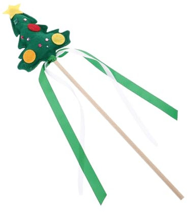 JOINPAYA Weihnachtsbaumförmige Fee Feenstab Handfee Fotorequisite Für Junge Mädchen Partygeschenke Zauberstäbe Feenpartydekorationen Feenkostümrequisite