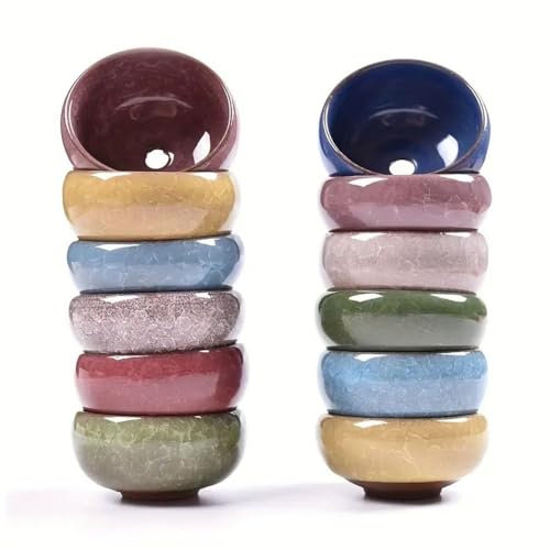 Small Succulent Planter Pots,Glazed Ceramic Pots with Drainage,Mini Bonsai Planter