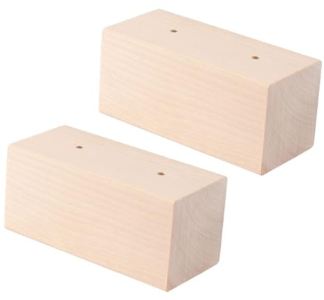 EXHUMKY 2pcs Wooden Decorating Base Baking Tool Decorating Table for Flower Display Wooden Carving Flower Nail Table Stand Baking Accessory