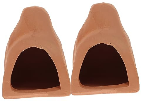 Milisten 2 pièces Grotte Aquarium pour Poissons et Crevettes Cachette Décorative et Réaliste Accessoire pour Aquarium Eau Douce