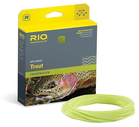 RIO Products Avid Series Forellenfliegenschnur, Fly Line, hellgelb, 8 Weight