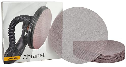 Mirka Abranet Disques abrasifs filet Ø 225 mm autoagrippant/grain P150 / 25 pcs/pour poncer le bois, le mastic, la peinture, le plastique / 5422302515