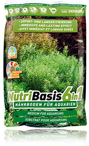 Dennerle NutriBasis 6 in 1 – Nährboden für Aquarien – für prächtigen Pflanzenwuchs 9,6 kg